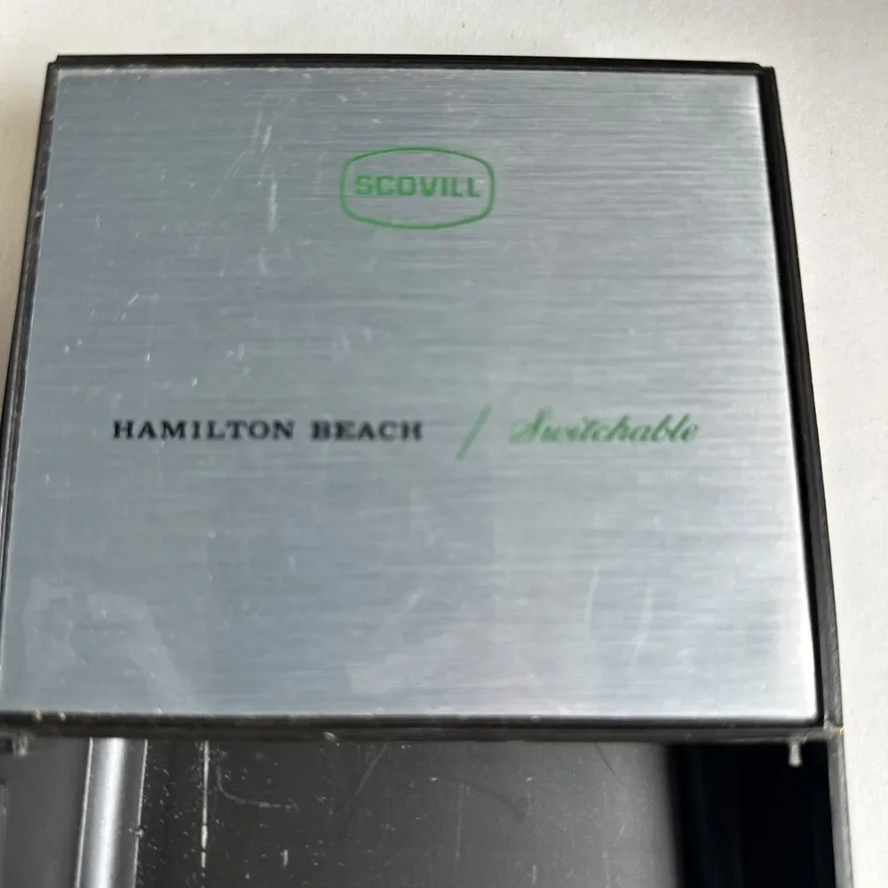 Hamilton Beach Scovill Avocado Switchable Electric Knife Wall Mount Orig Box297A